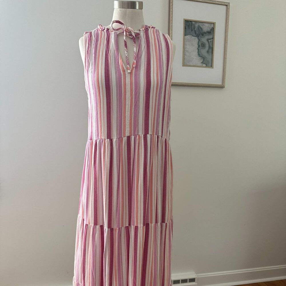Loft Summer Sleeveless Midi Dress Size M